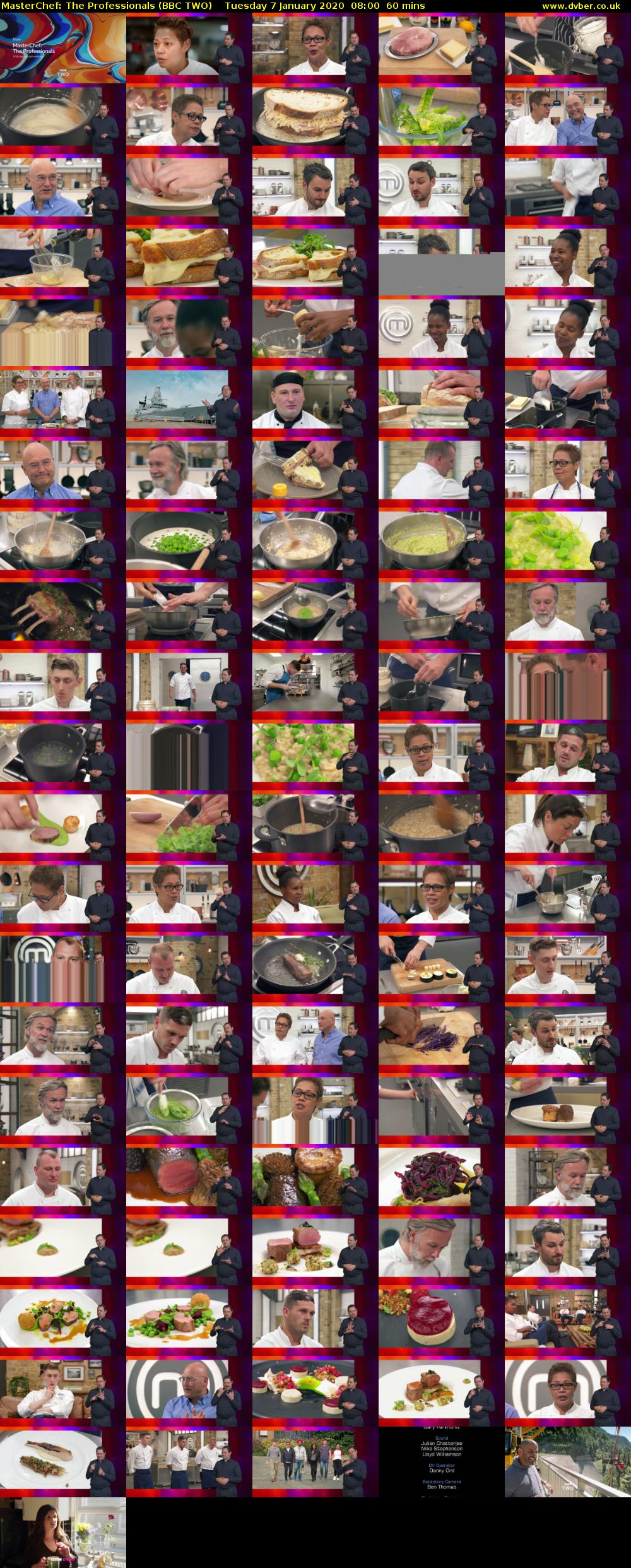 MasterChef: The Professionals (BBC TWO) Tuesday 7 January 2020 08:00 - 09:00