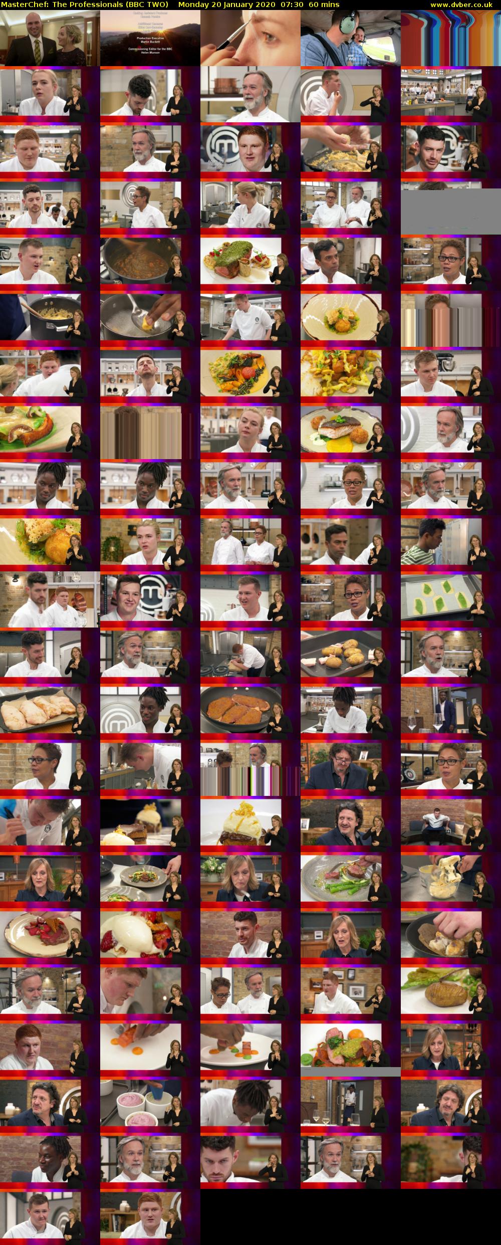 MasterChef: The Professionals (BBC TWO) Monday 20 January 2020 07:30 - 08:30