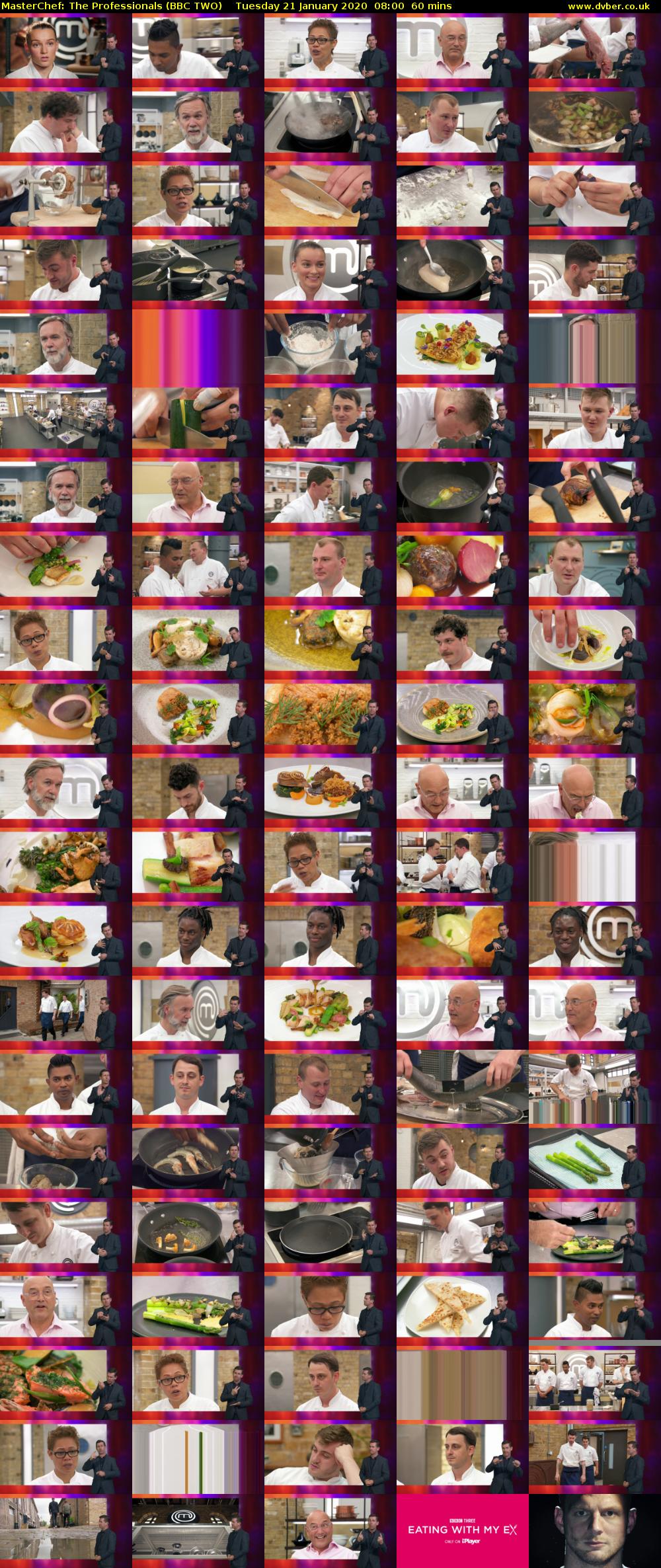 MasterChef: The Professionals (BBC TWO) Tuesday 21 January 2020 08:00 - 09:00