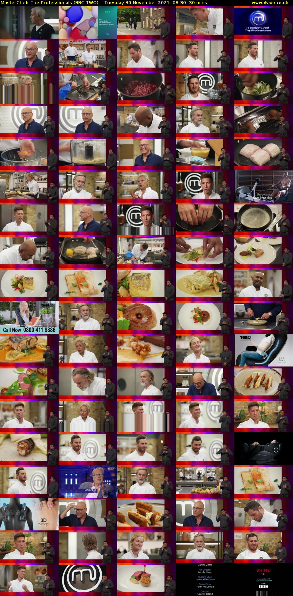 MasterChef: The Professionals (BBC TWO) Tuesday 30 November 2021 08:30 - 09:00