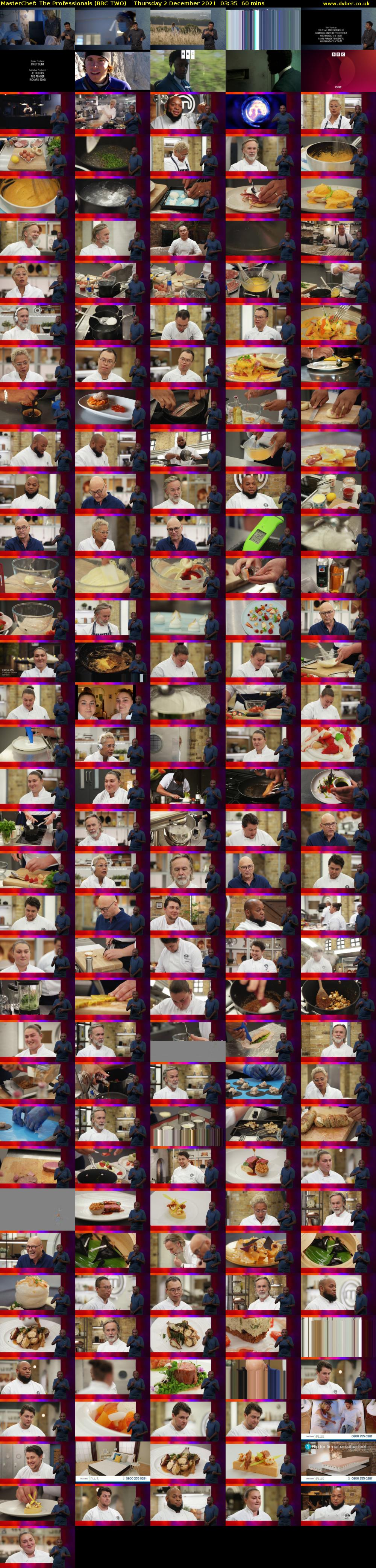 MasterChef: The Professionals (BBC TWO) Thursday 2 December 2021 03:35 - 04:35