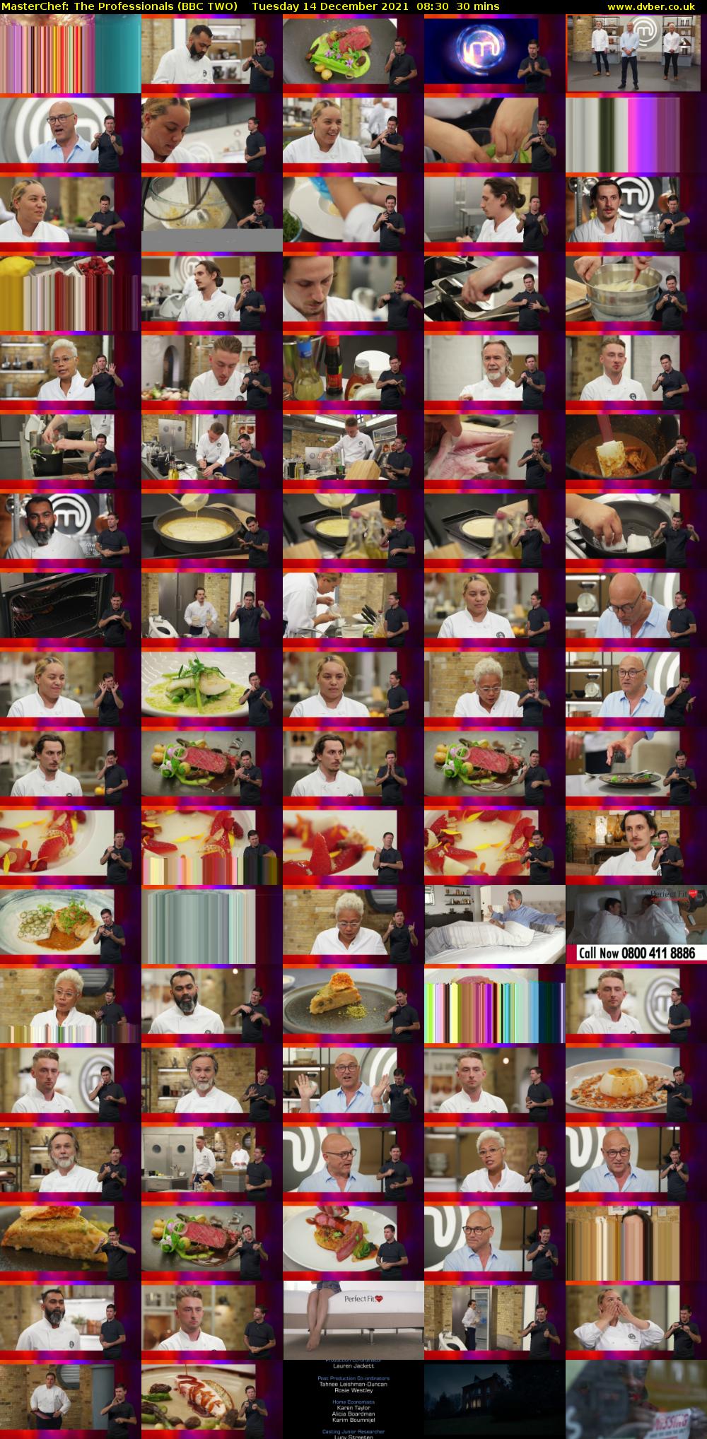 MasterChef: The Professionals (BBC TWO) Tuesday 14 December 2021 08:30 - 09:00