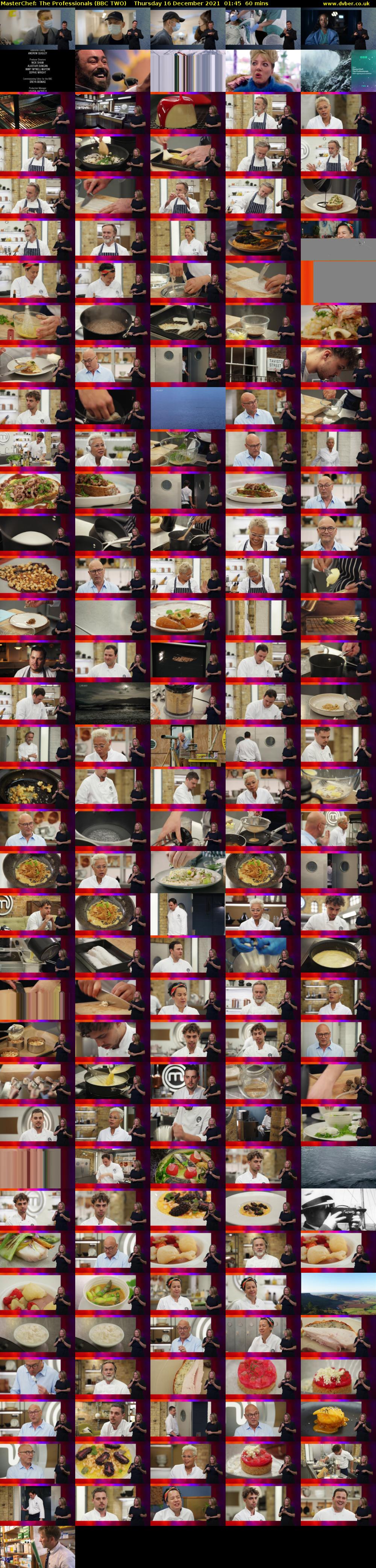 MasterChef: The Professionals (BBC TWO) Thursday 16 December 2021 01:45 - 02:45