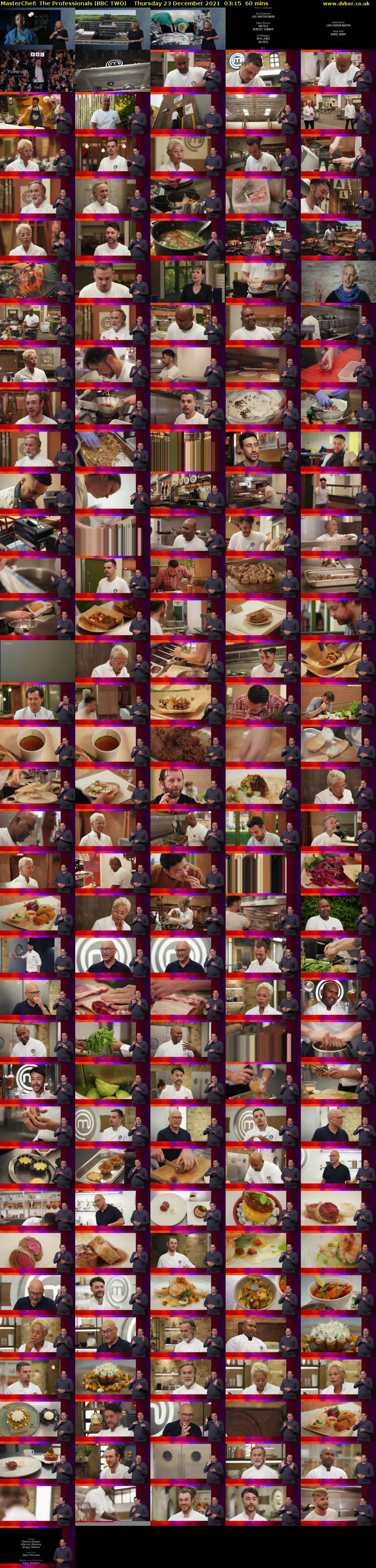MasterChef: The Professionals (BBC TWO) Thursday 23 December 2021 03:15 - 04:15