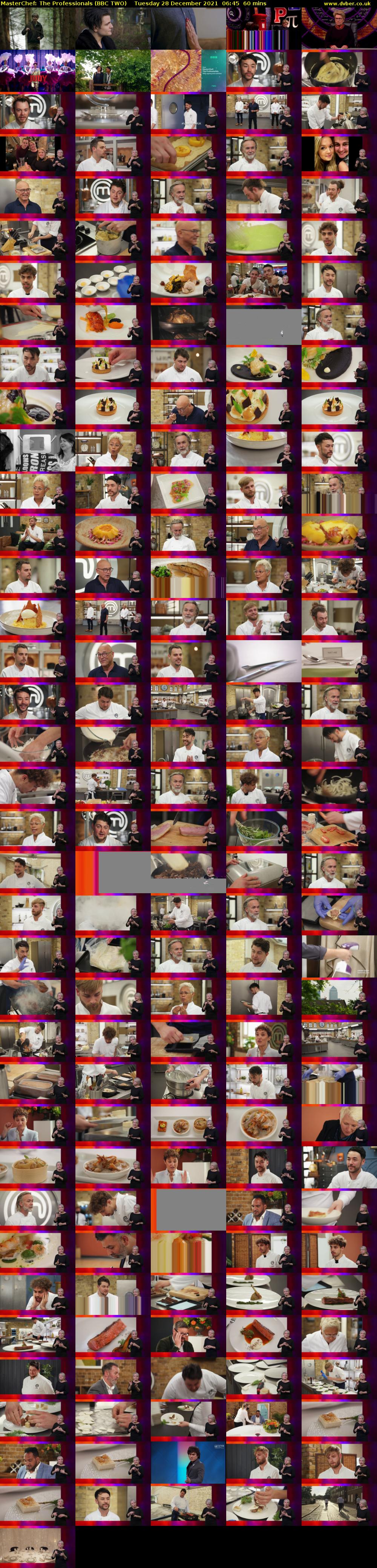 MasterChef: The Professionals (BBC TWO) Tuesday 28 December 2021 06:45 - 07:45