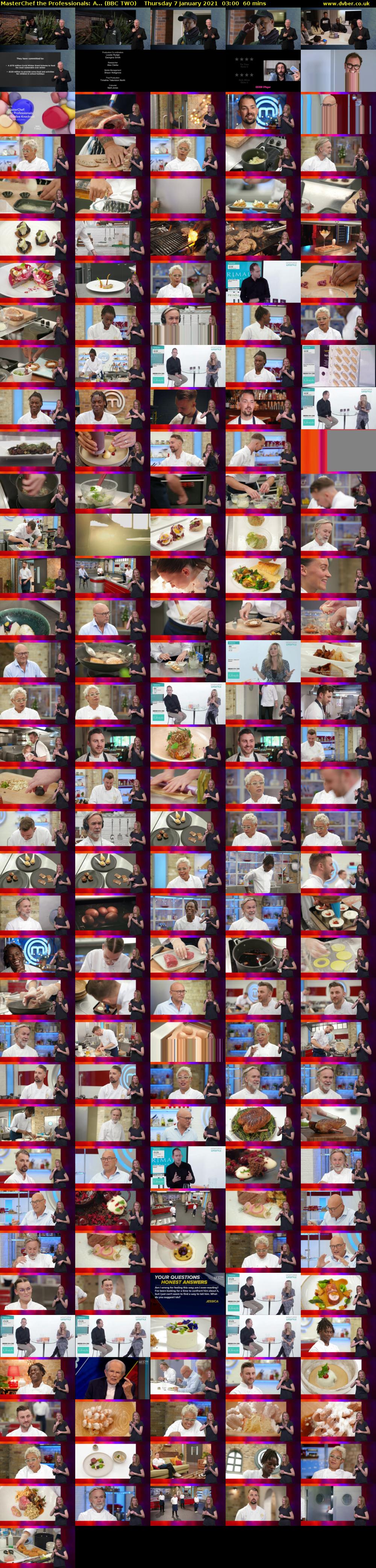 MasterChef the Professionals: A... (BBC TWO) Thursday 7 January 2021 03:00 - 04:00