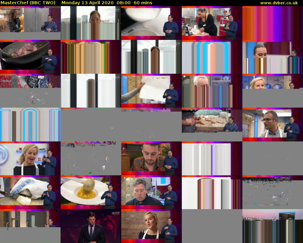 MasterChef (BBC TWO) Monday 13 April 2020 08:00 - 09:00