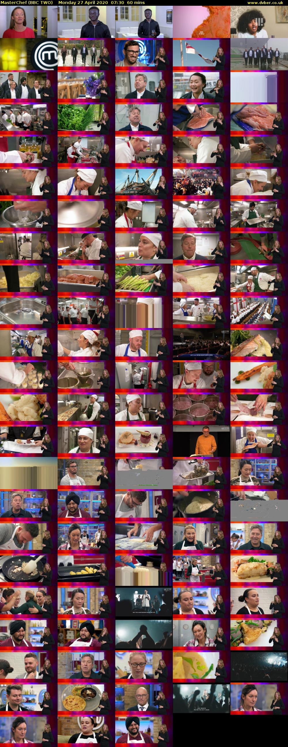 MasterChef (BBC TWO) Monday 27 April 2020 07:30 - 08:30