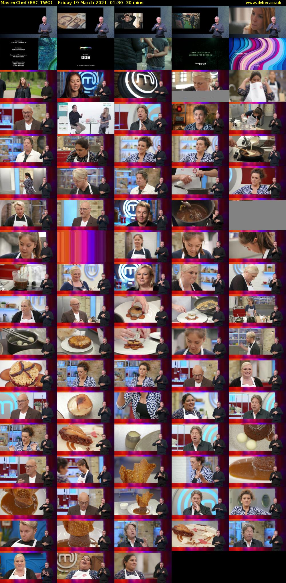 MasterChef (BBC TWO) Friday 19 March 2021 01:30 - 02:00