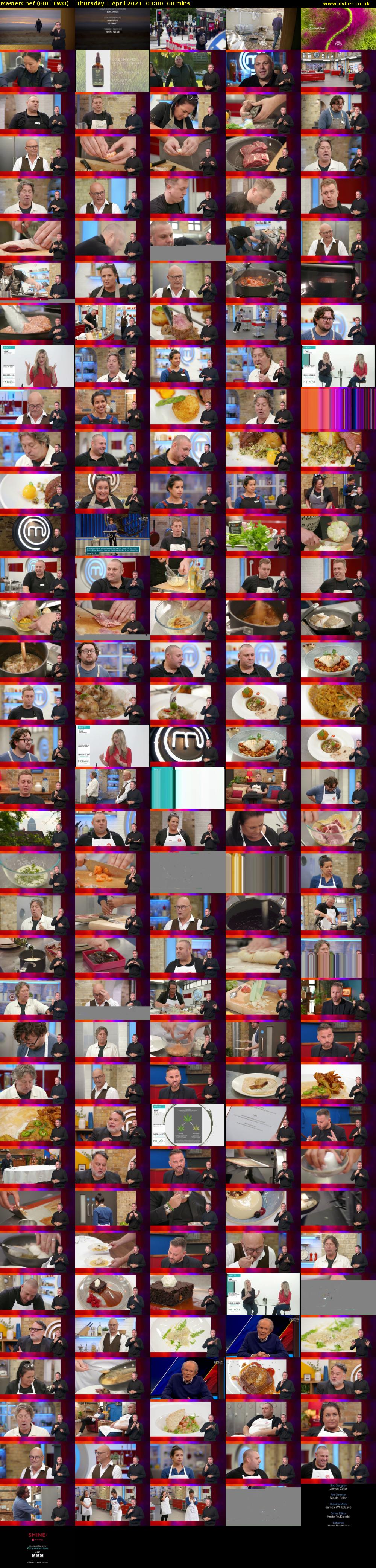 MasterChef (BBC TWO) Thursday 1 April 2021 03:00 - 04:00