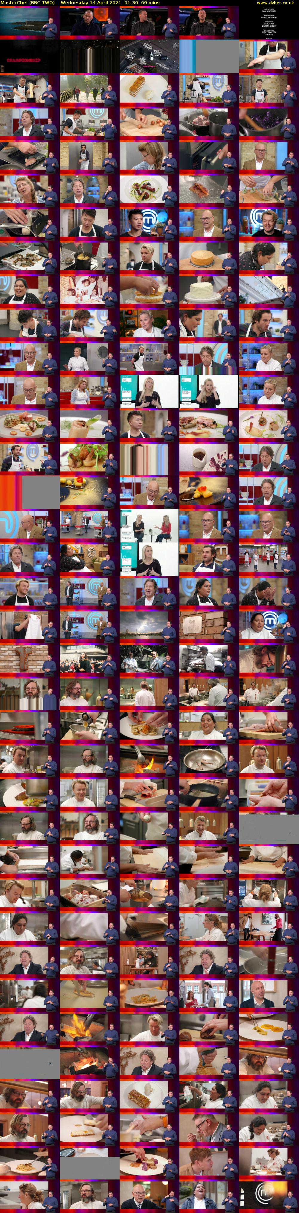 MasterChef (BBC TWO) Wednesday 14 April 2021 01:30 - 02:30