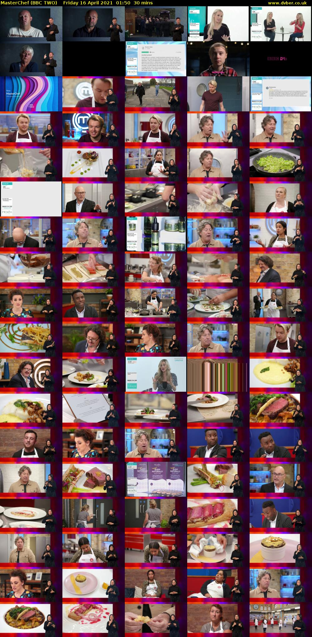 MasterChef (BBC TWO) Friday 16 April 2021 01:50 - 02:20
