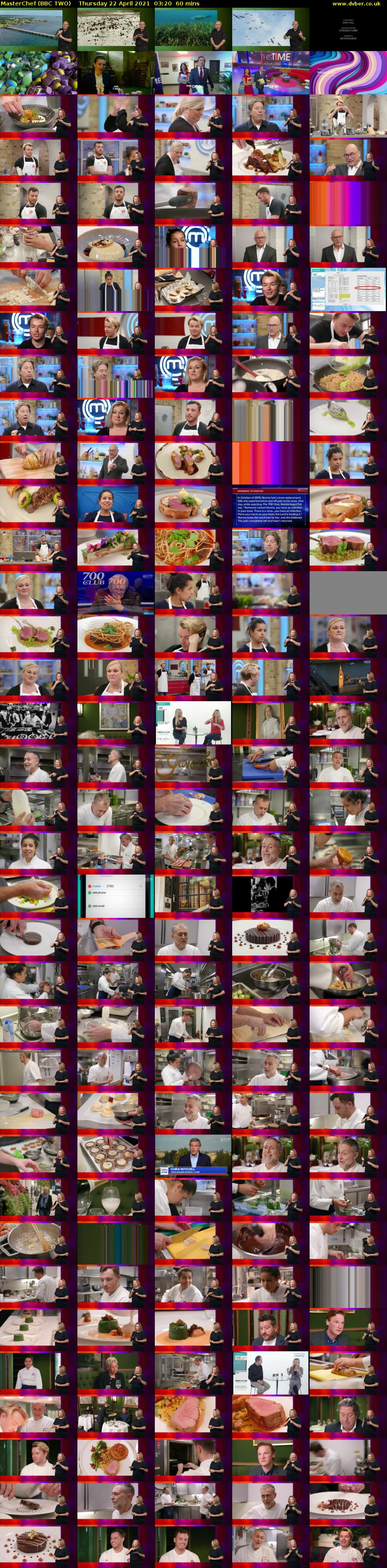 MasterChef (BBC TWO) Thursday 22 April 2021 03:20 - 04:20