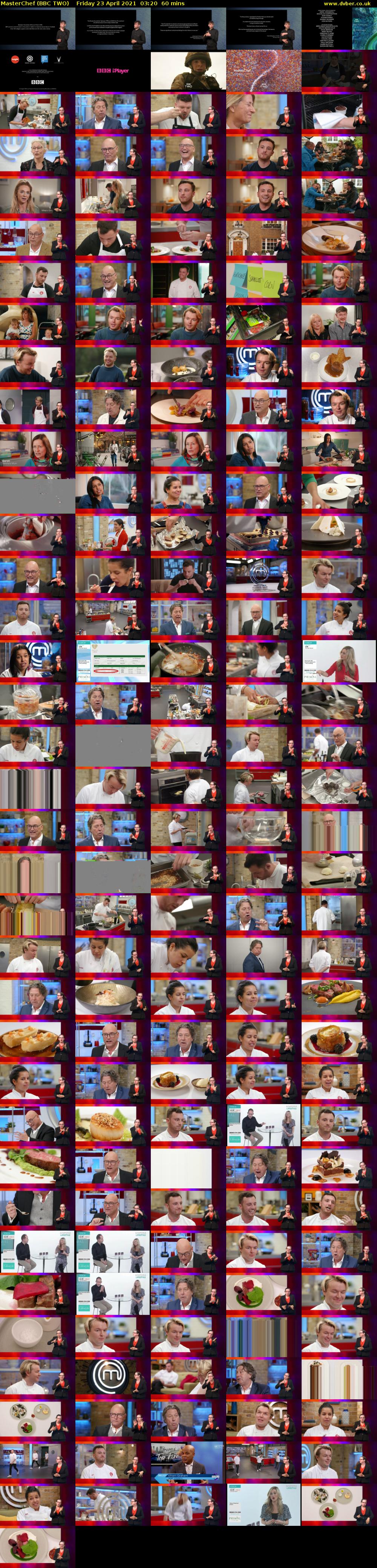MasterChef (BBC TWO) Friday 23 April 2021 03:20 - 04:20