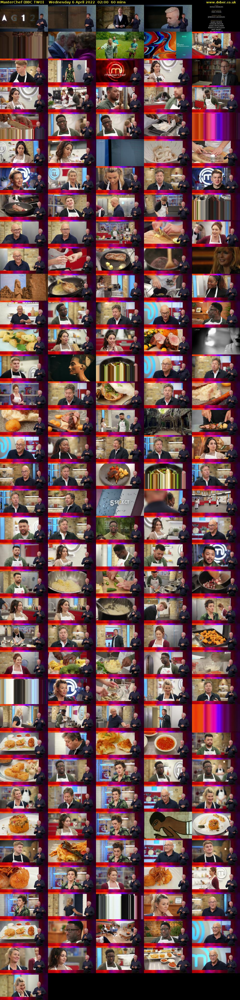 MasterChef (BBC TWO) Wednesday 6 April 2022 02:00 - 03:00