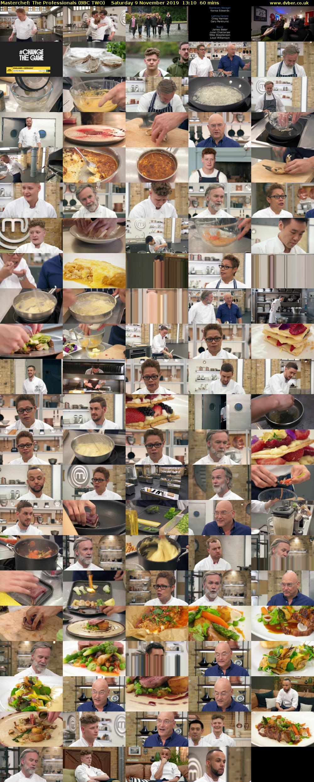 Masterchef: The Professionals (BBC TWO) Saturday 9 November 2019 13:10 - 14:10