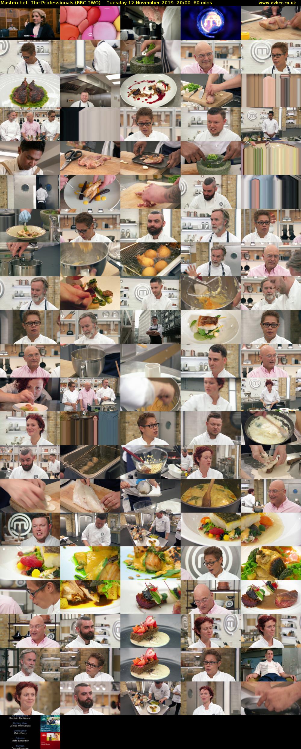 Masterchef: The Professionals (BBC TWO) Tuesday 12 November 2019 20:00 - 21:00