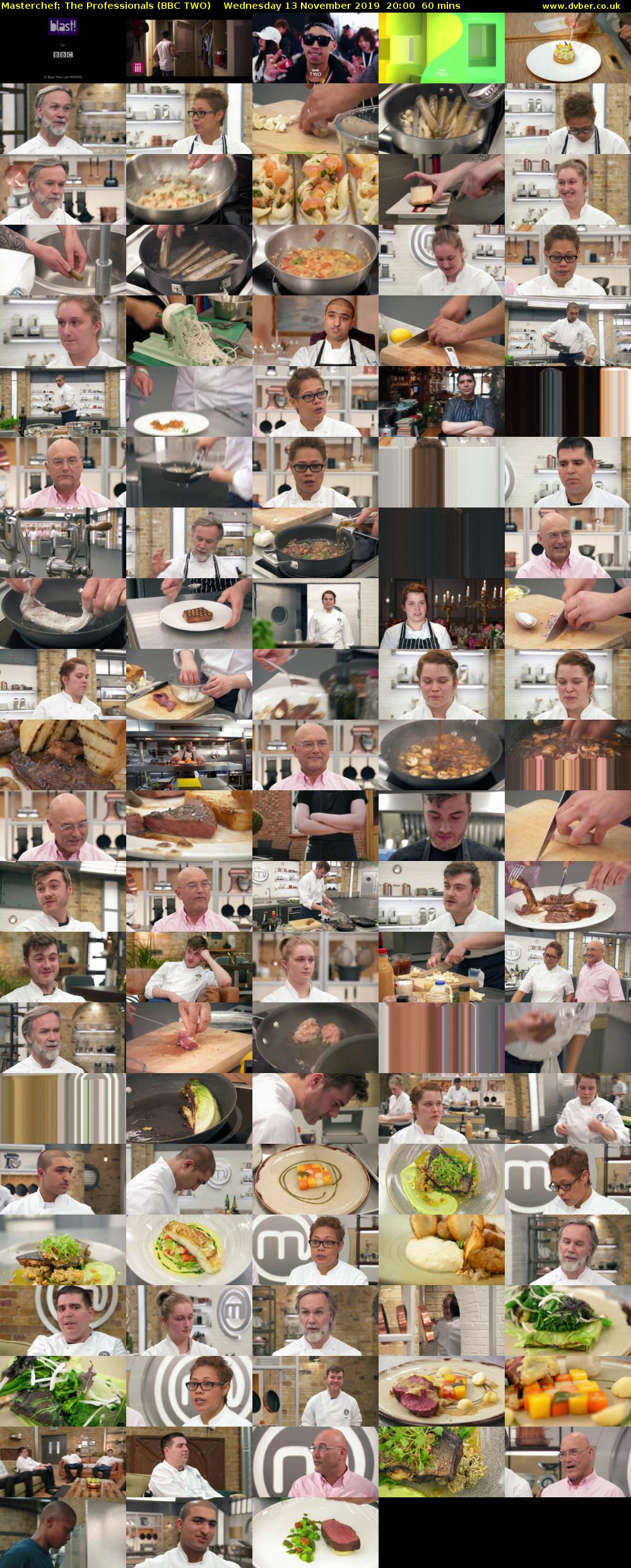 Masterchef: The Professionals (BBC TWO) Wednesday 13 November 2019 20:00 - 21:00