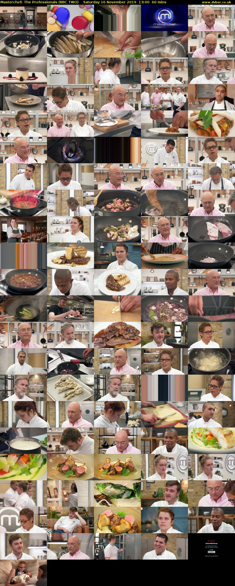 Masterchef: The Professionals (BBC TWO) Saturday 16 November 2019 13:00 - 14:00