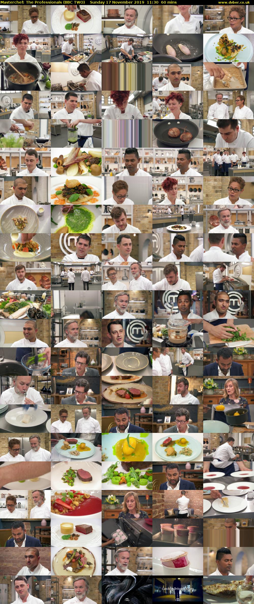 Masterchef: The Professionals (BBC TWO) Sunday 17 November 2019 11:30 - 12:30