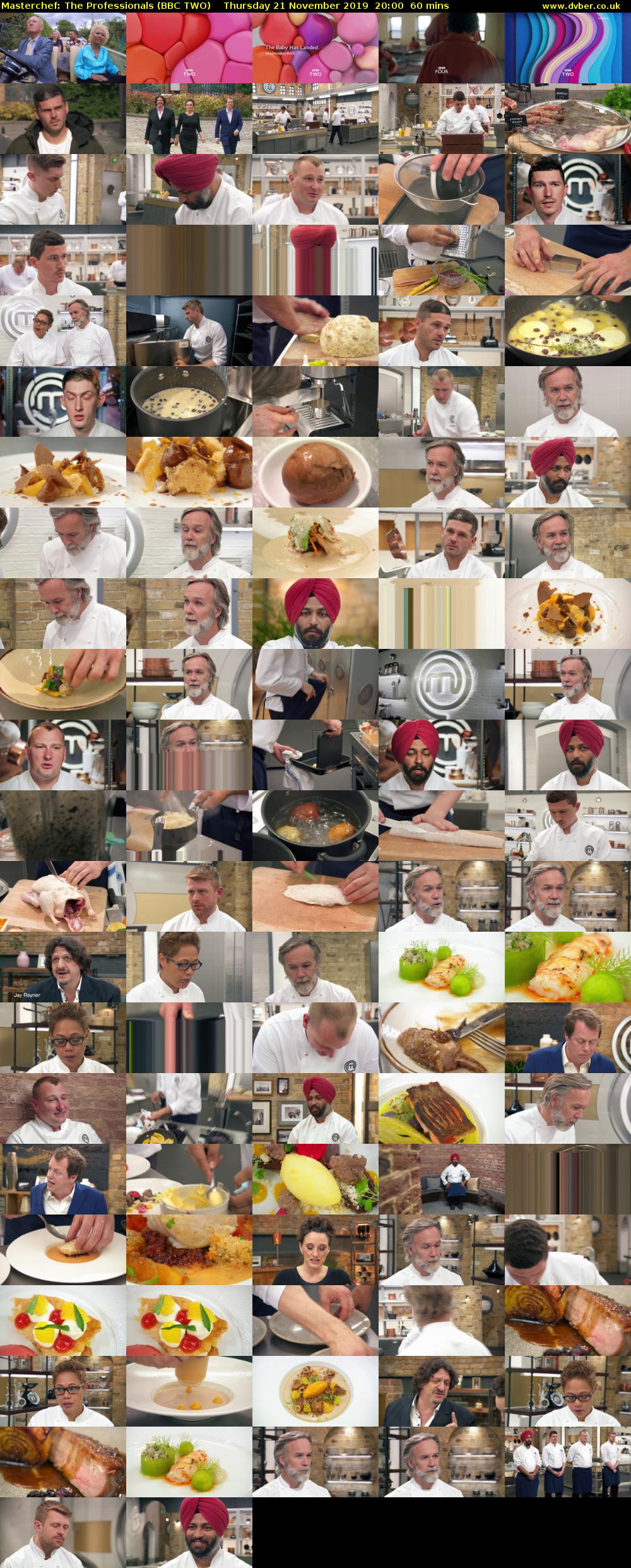 Masterchef: The Professionals (BBC TWO) Thursday 21 November 2019 20:00 - 21:00