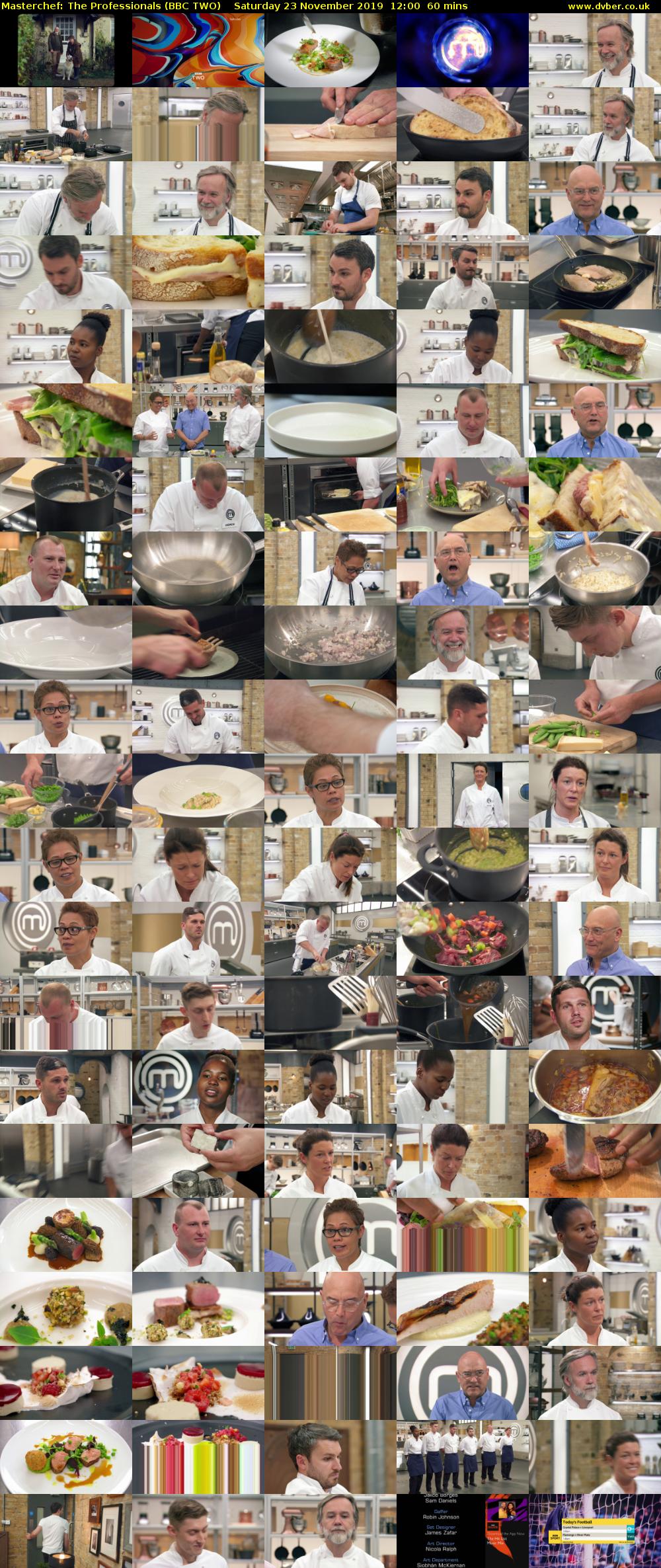 Masterchef: The Professionals (BBC TWO) Saturday 23 November 2019 12:00 - 13:00