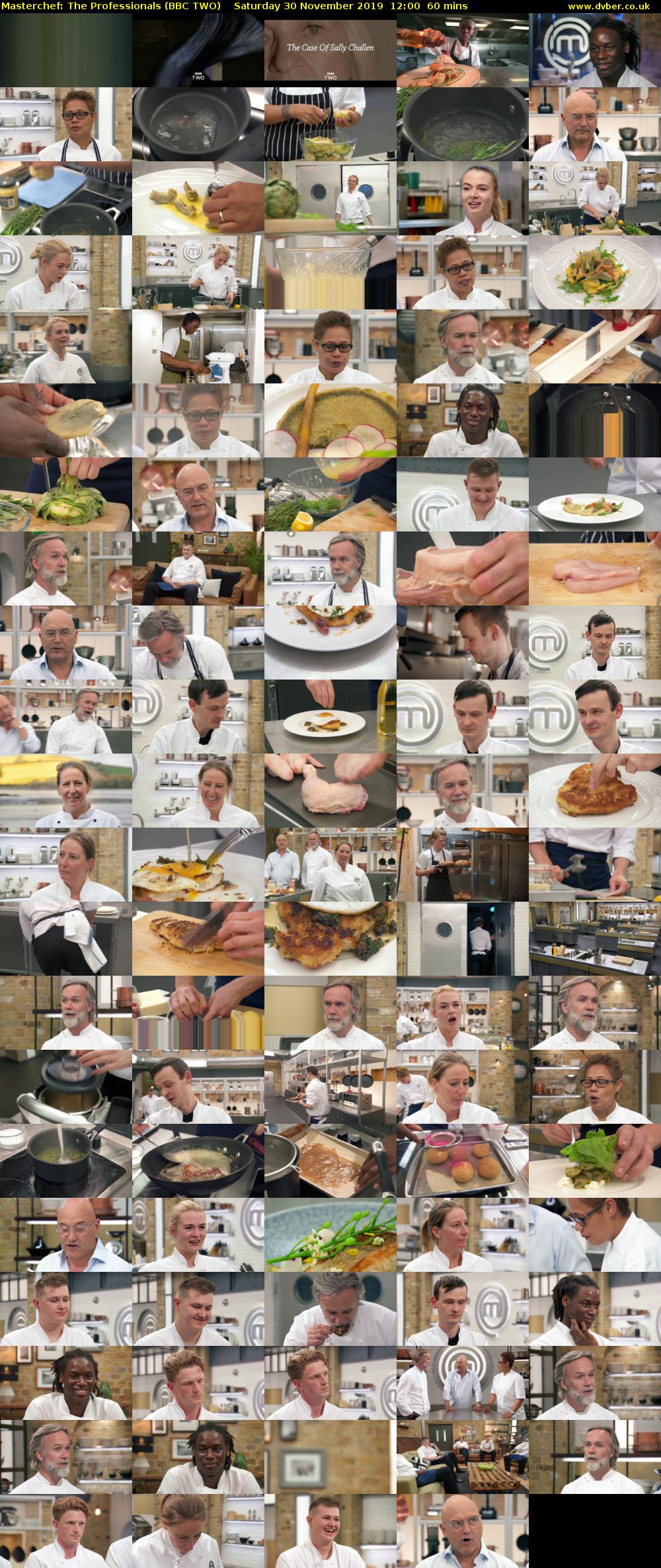 Masterchef: The Professionals (BBC TWO) Saturday 30 November 2019 12:00 - 13:00