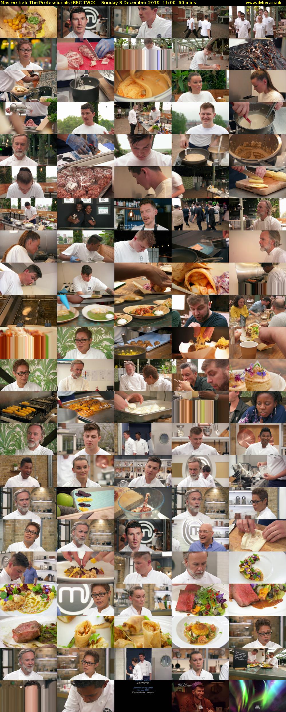 Masterchef: The Professionals (BBC TWO) Sunday 8 December 2019 11:00 - 12:00