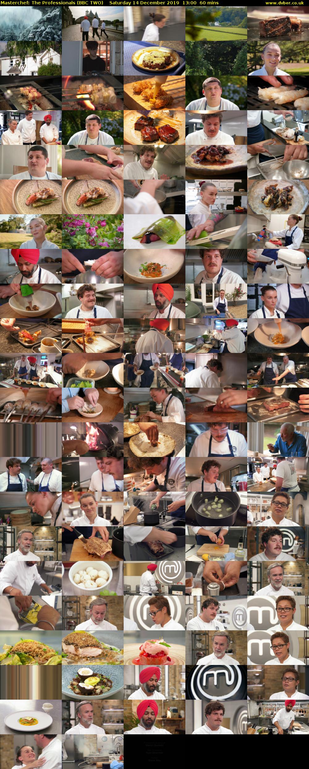 Masterchef: The Professionals (BBC TWO) Saturday 14 December 2019 13:00 - 14:00