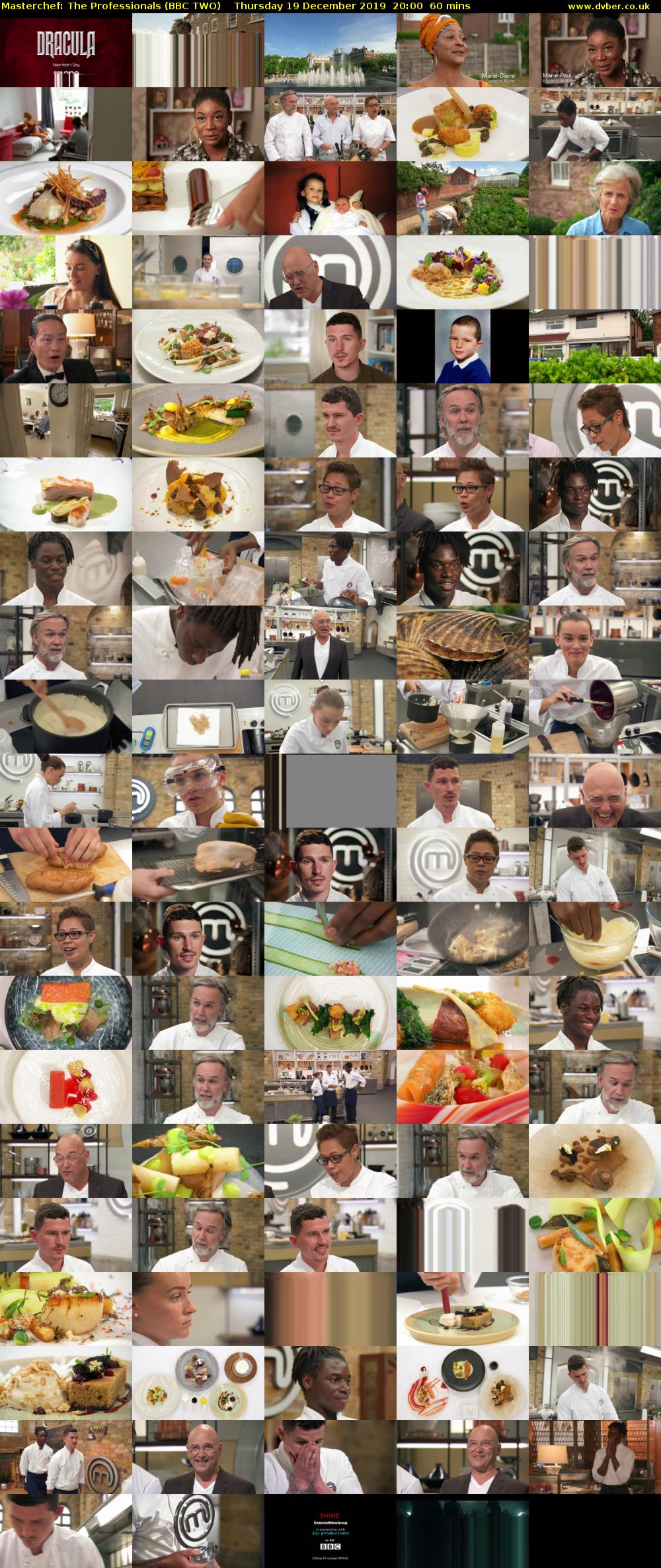 Masterchef: The Professionals (BBC TWO) Thursday 19 December 2019 20:00 - 21:00