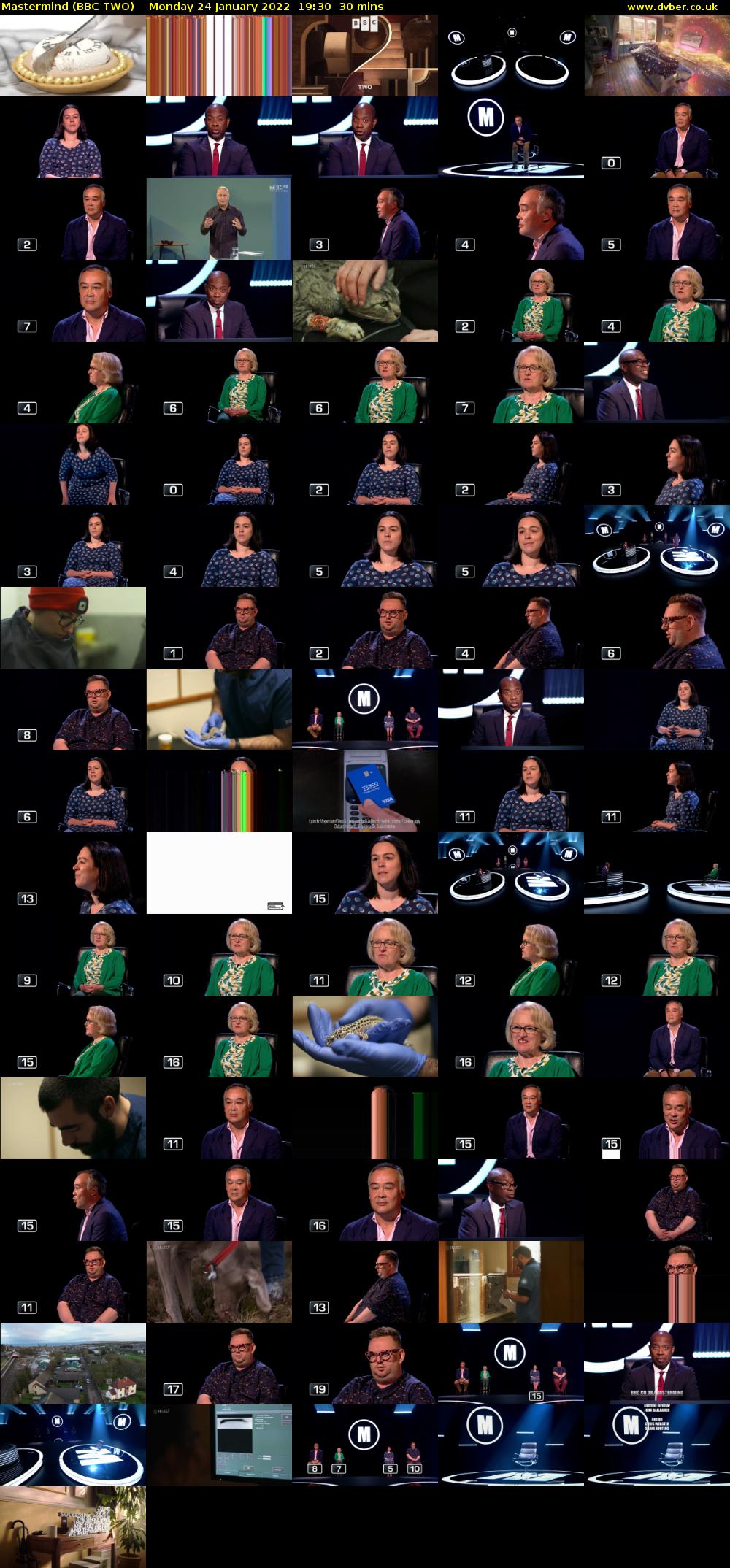 Mastermind (BBC TWO) Monday 24 January 2022 19:30 - 20:00
