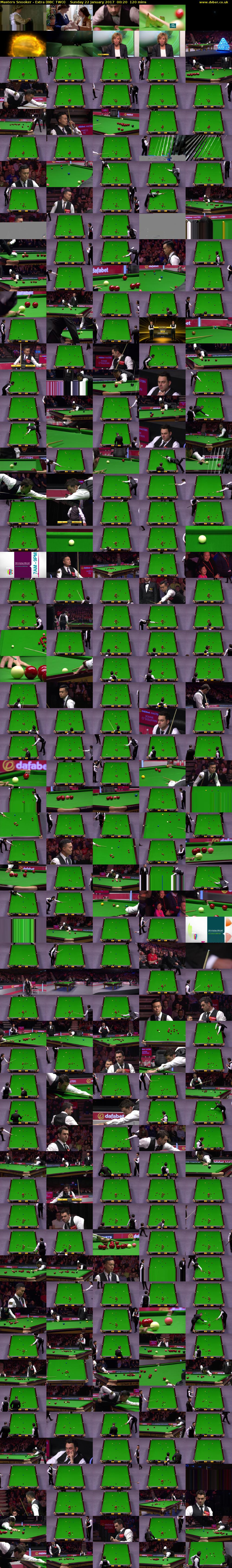 Masters Snooker - Extra (BBC TWO) Sunday 22 January 2017 00:20 - 02:20