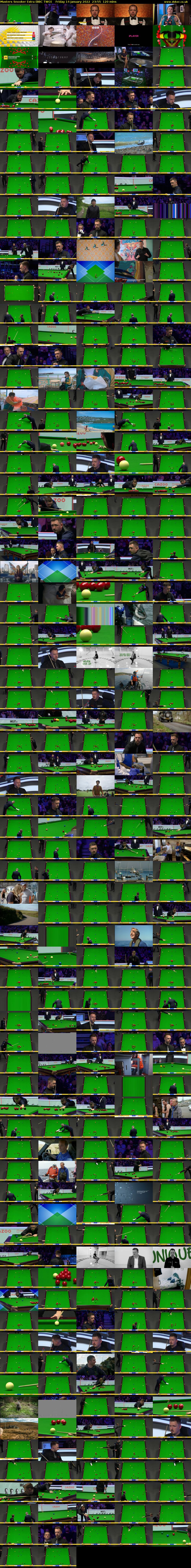 Masters Snooker Extra (BBC TWO) Friday 14 January 2022 23:55 - 01:55