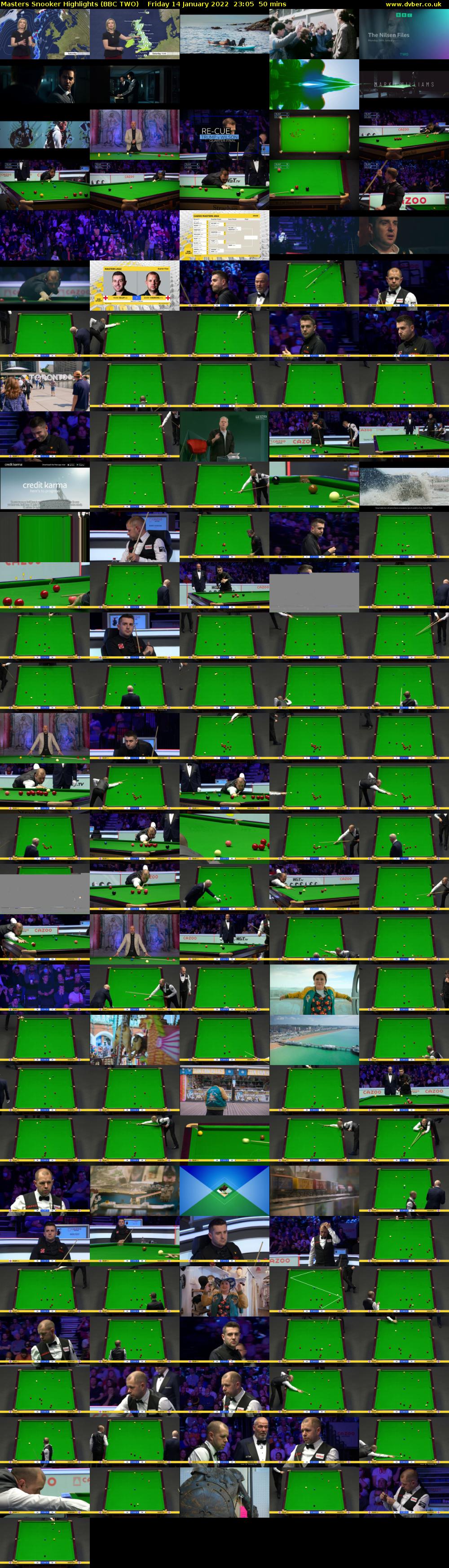 Masters Snooker Highlights (BBC TWO) Friday 14 January 2022 23:05 - 23:55