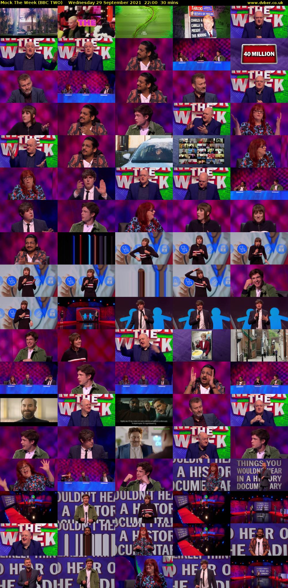 Mock The Week (BBC TWO) Wednesday 29 September 2021 22:00 - 22:30