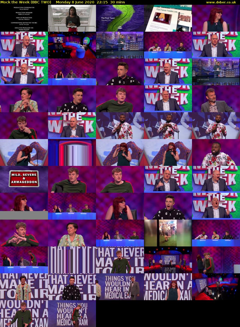Mock the Week (BBC TWO) Monday 8 June 2020 22:15 - 22:45