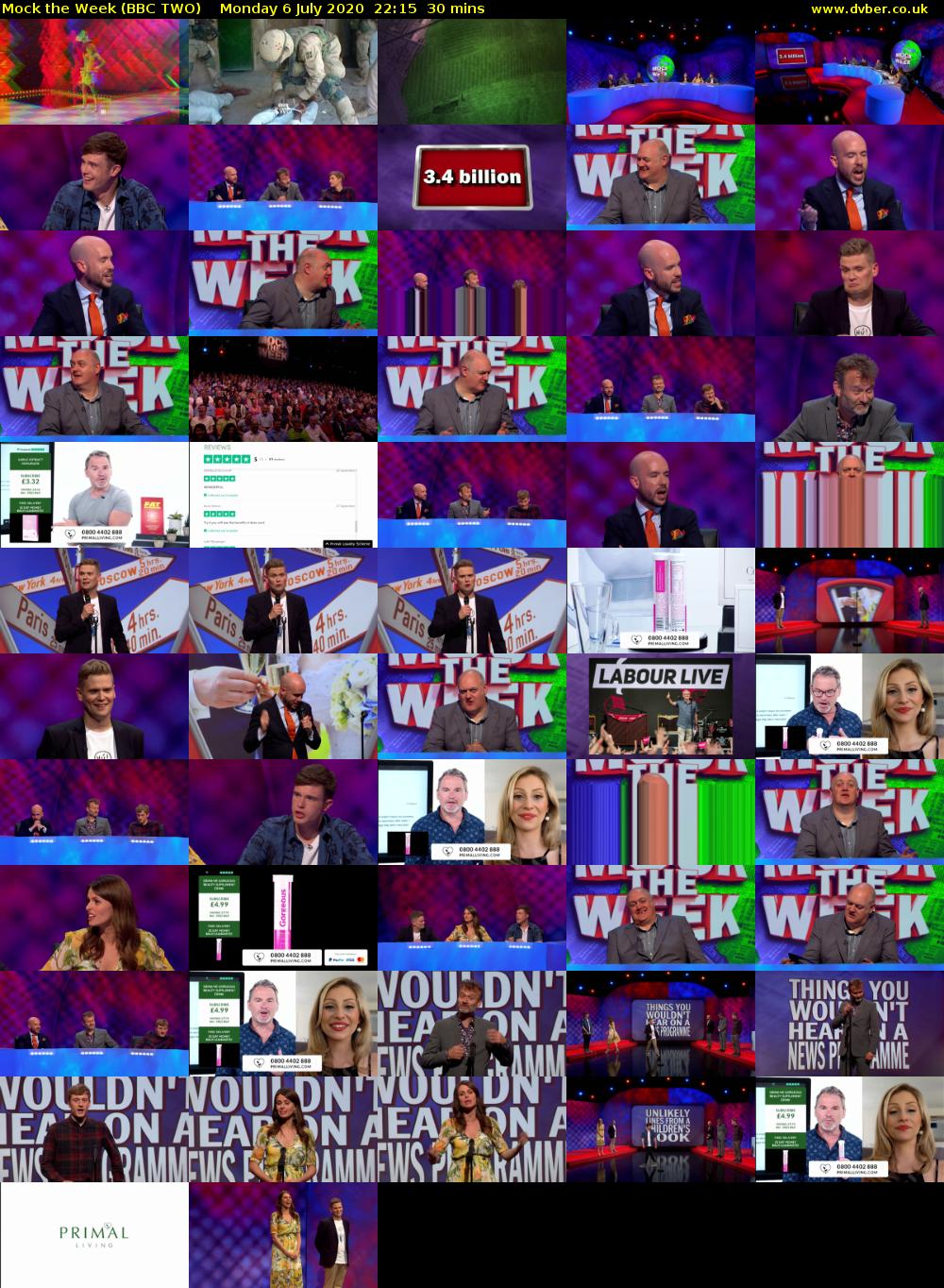 Mock the Week (BBC TWO) Monday 6 July 2020 22:15 - 22:45