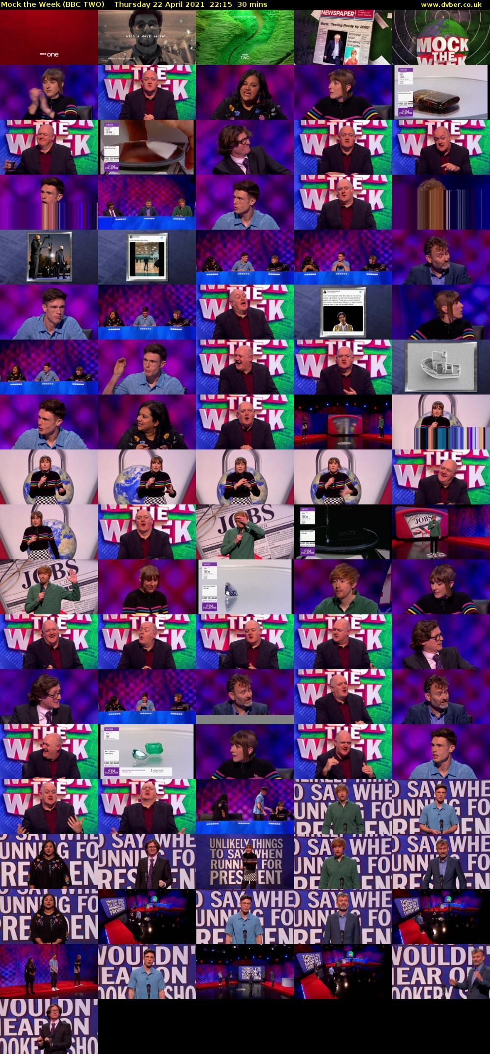 Mock the Week (BBC TWO) Thursday 22 April 2021 22:15 - 22:45