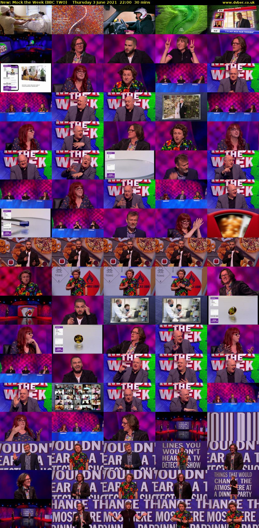 Mock the Week (BBC TWO) Thursday 3 June 2021 22:00 - 22:30