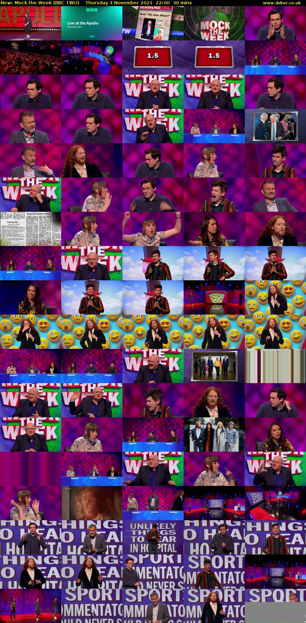 Mock the Week (BBC TWO) Thursday 4 November 2021 22:00 - 22:30