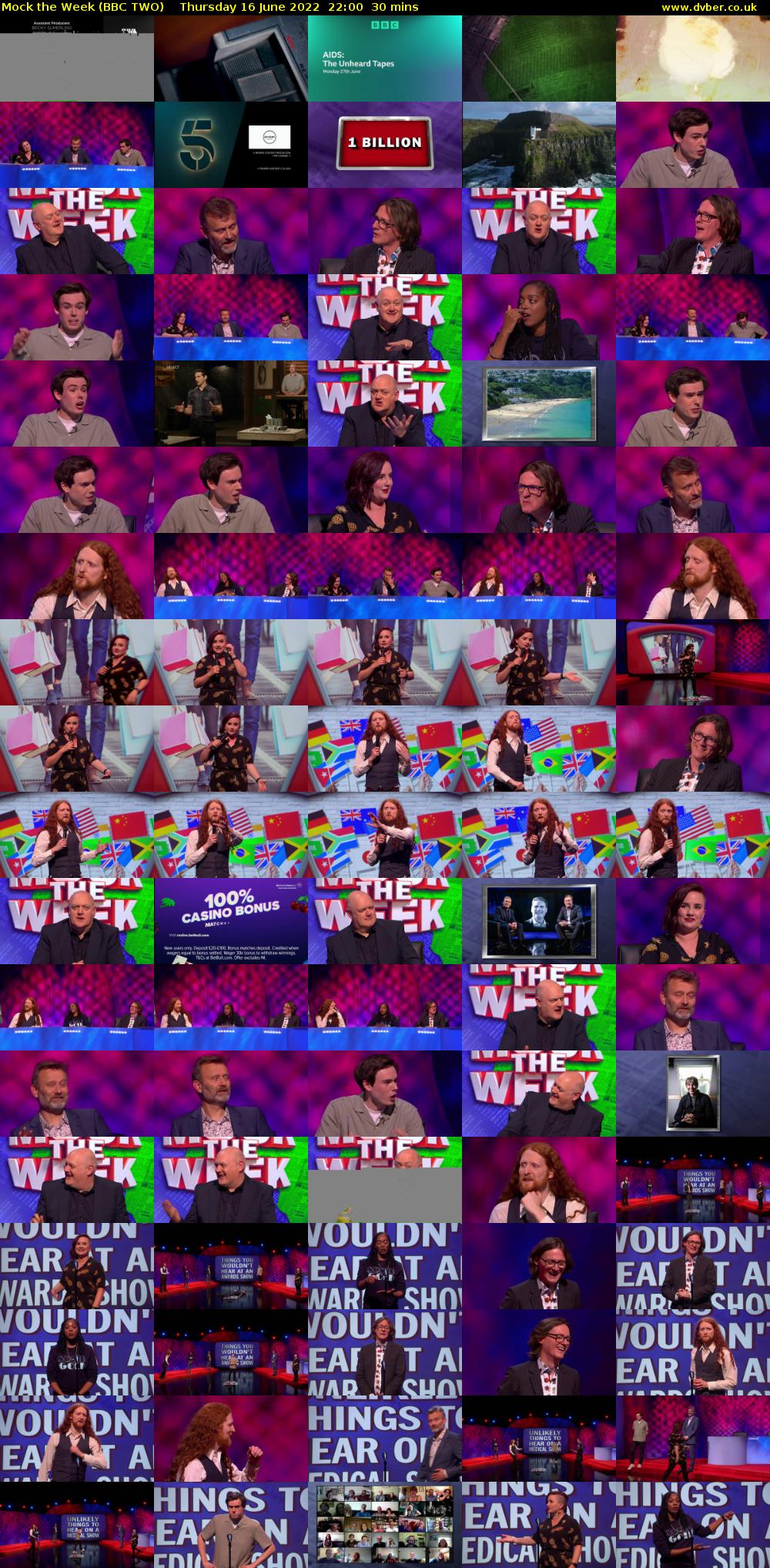 Mock the Week (BBC TWO) Thursday 16 June 2022 22:00 - 22:30