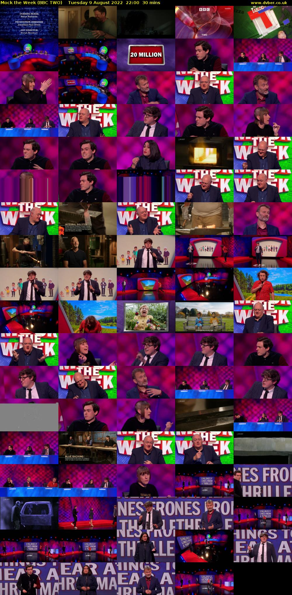 Mock the Week (BBC TWO) Tuesday 9 August 2022 22:00 - 22:30