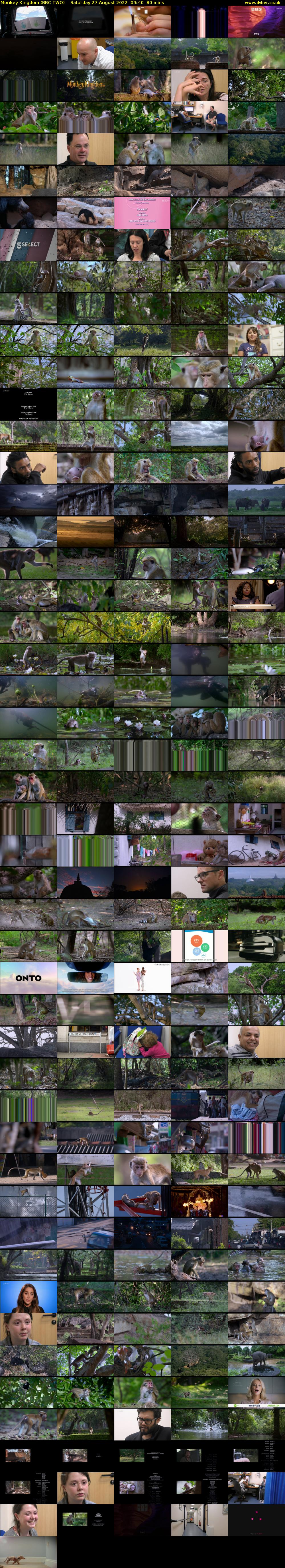 Monkey Kingdom (BBC TWO) Saturday 27 August 2022 09:40 - 11:00