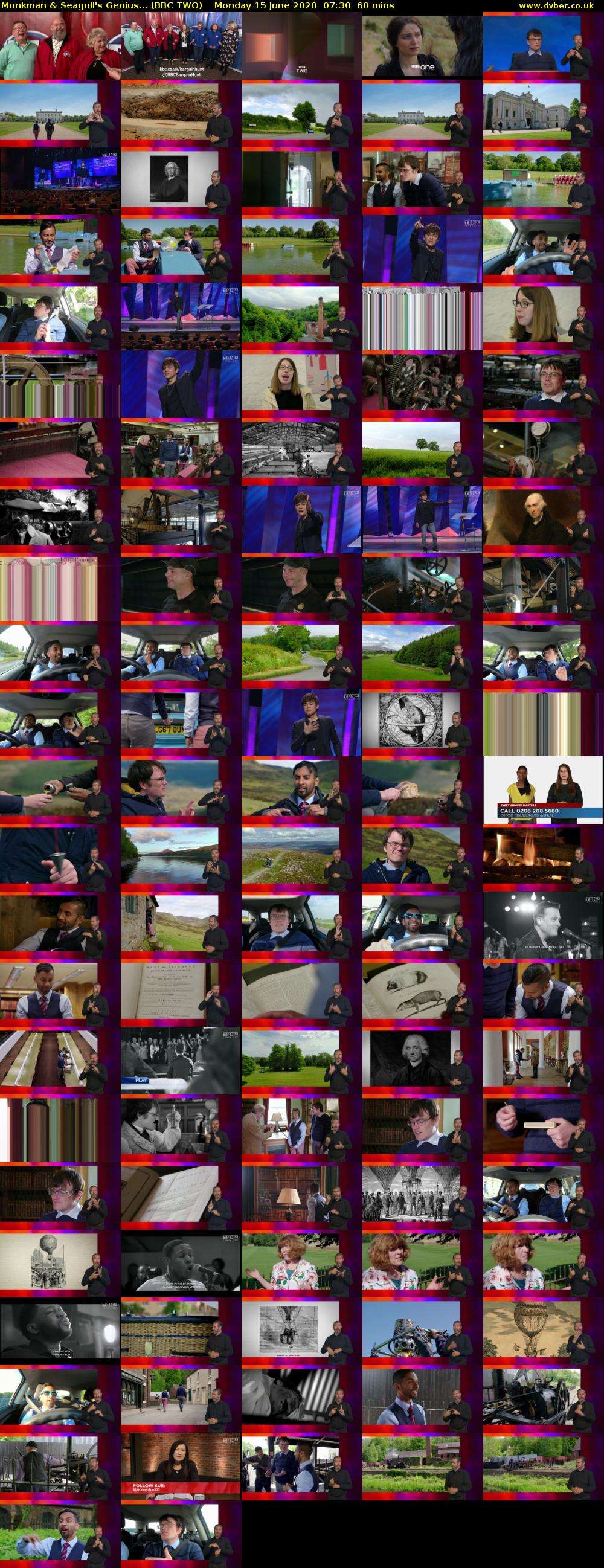 Monkman & Seagull's Genius... (BBC TWO) Monday 15 June 2020 07:30 - 08:30