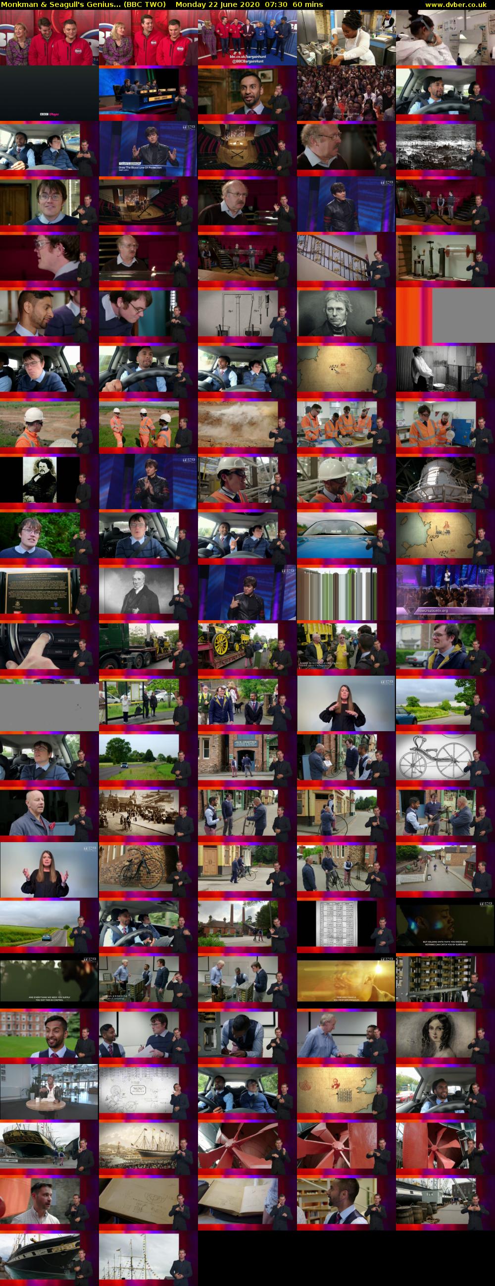 Monkman & Seagull's Genius... (BBC TWO) Monday 22 June 2020 07:30 - 08:30