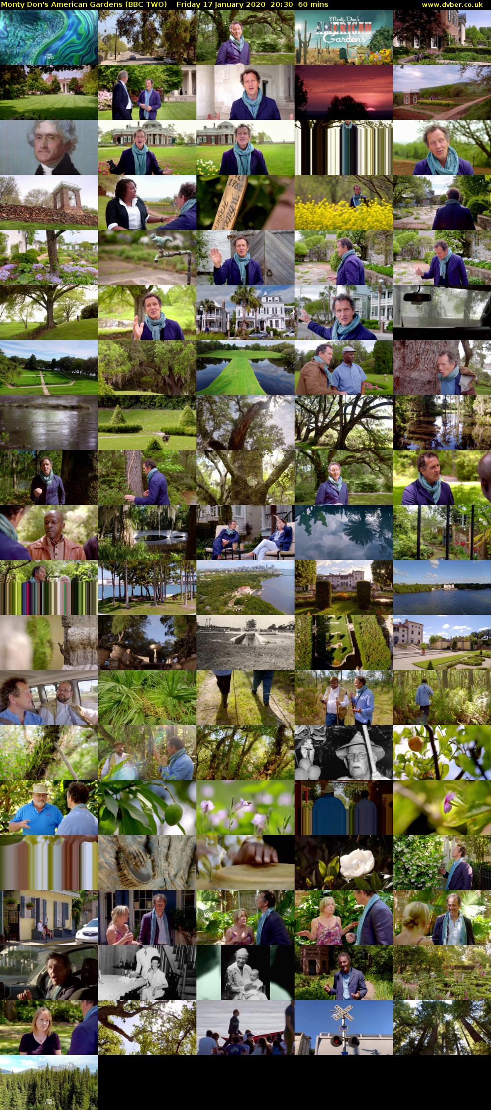 Monty Don's American Gardens (BBC TWO) Friday 17 January 2020 20:30 - 21:30