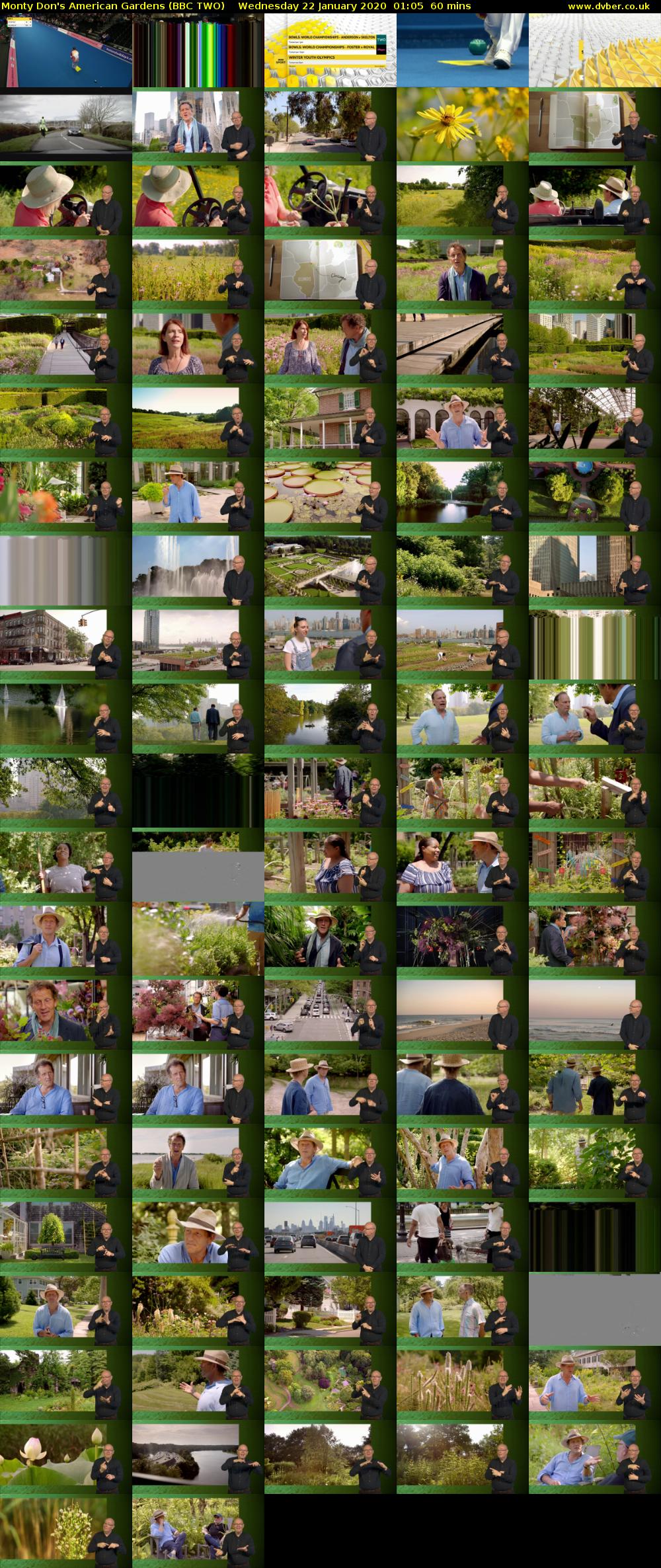 Monty Don's American Gardens (BBC TWO) Wednesday 22 January 2020 01:05 - 02:05