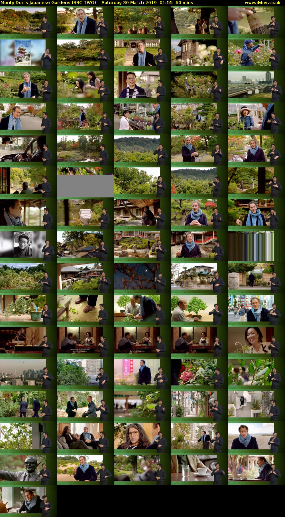 Monty Don's Japanese Gardens (BBC TWO) Saturday 30 March 2019 01:55 - 02:55