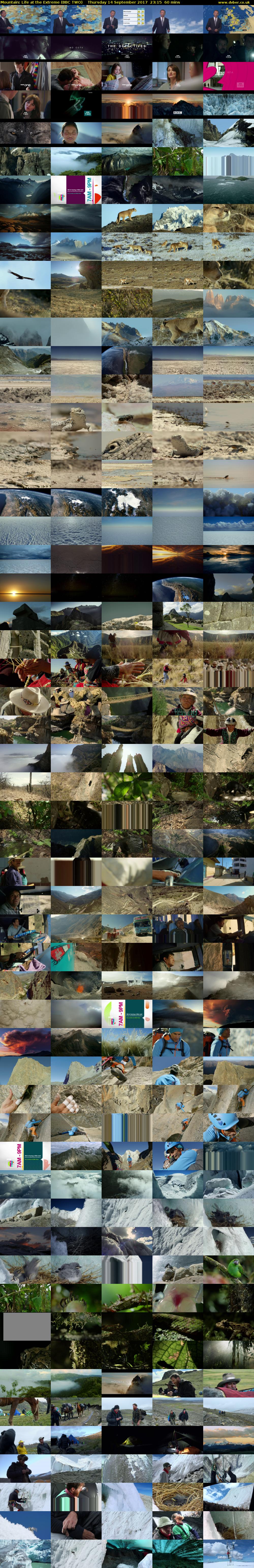 Mountain: Life at the Extreme (BBC TWO) Thursday 14 September 2017 23:15 - 00:15