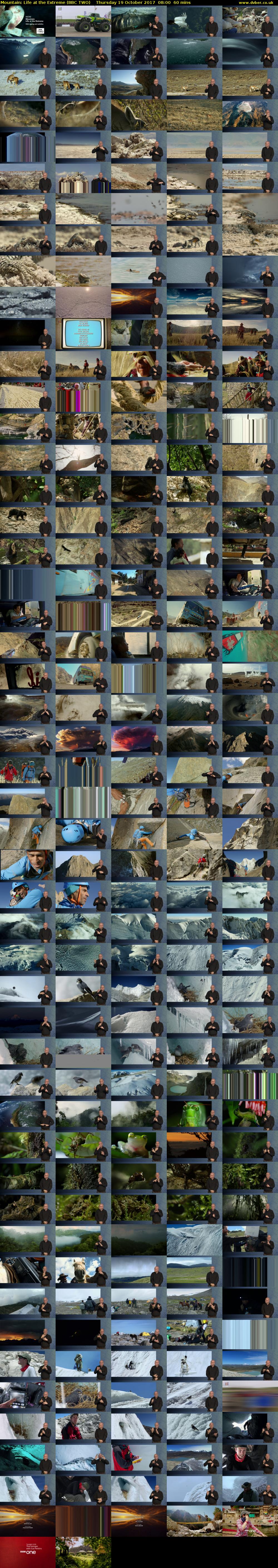 Mountain: Life at the Extreme (BBC TWO) Thursday 19 October 2017 08:00 - 09:00